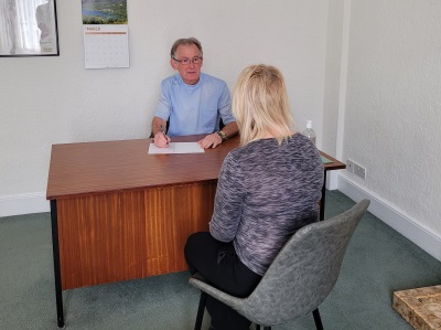 Treatment room at Ian Griffiths Osteopath in Bridgend